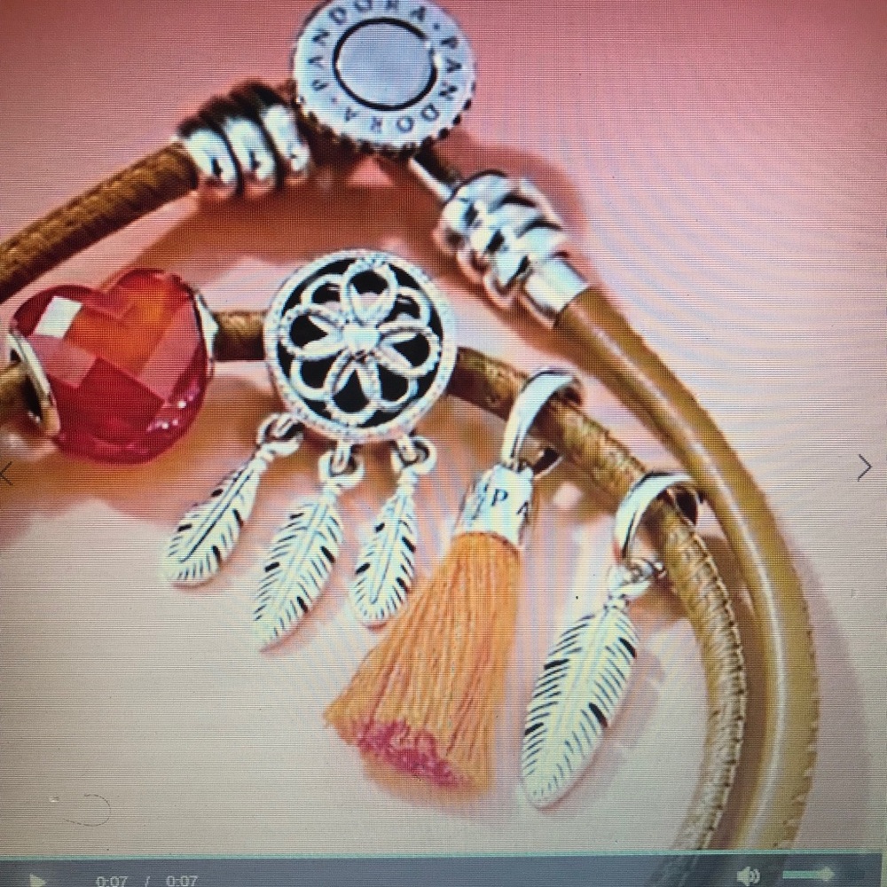 Pandora CZ Leather /Charms - Picture 1 of 9